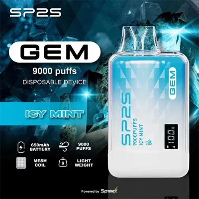 SP2S GEM 9000口一次性電子煙 冰涼薄荷
