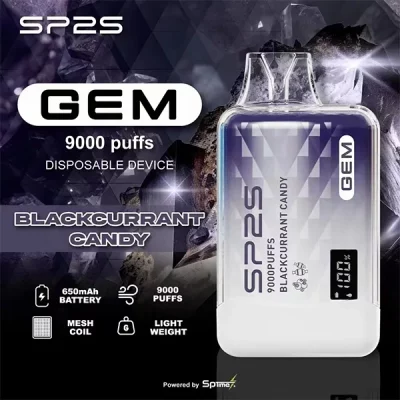 SP2S GEM 9000口一次性電子煙 黑加侖糖果