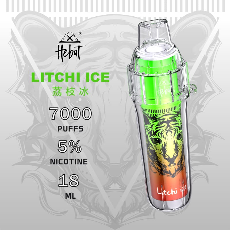 一次性電子煙 喜貝HEBAT BOOM 7000口 - 荔枝冰口味